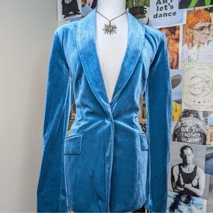 Macy’s Blue Velvet Blazer